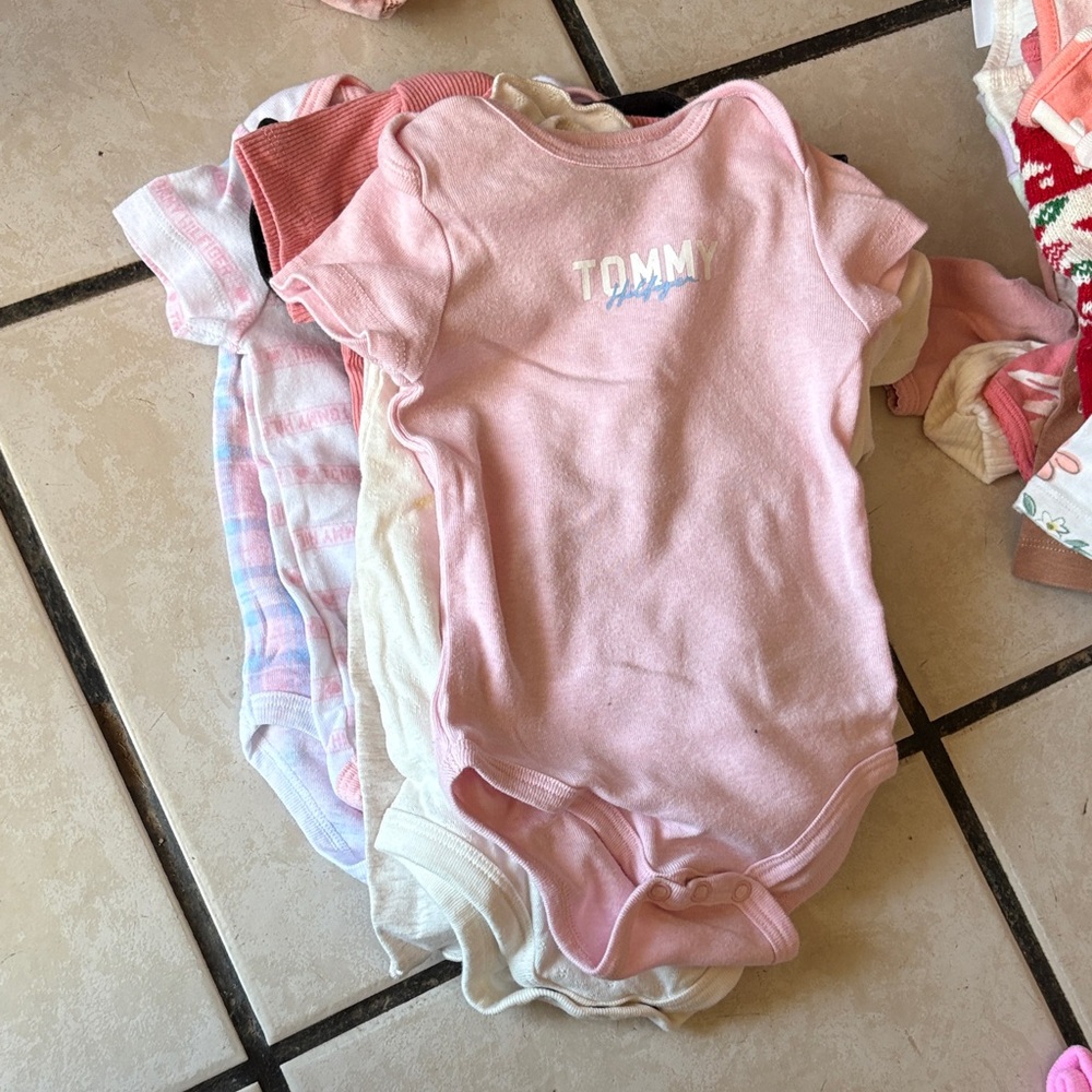 Tommy Hilfiger Light Pink Baby Bodysuit